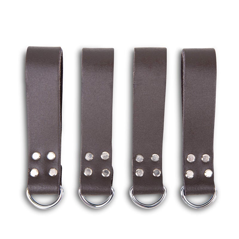 LAUTUS Heavy Duty Leather Tool Belt Strap Connectors Accessories (Suspender Loop Hook Attachment 4-Pack) - Image 1